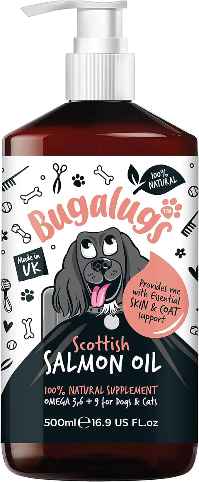 Bugalugs Salmon oil 500ml