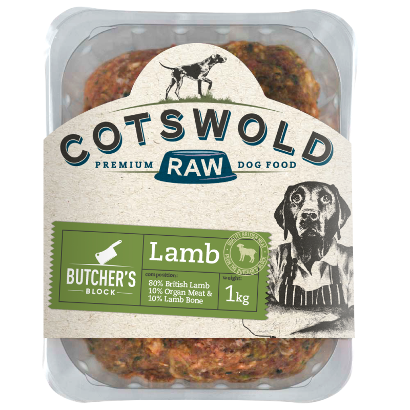 Cotswold raw butchers block lamb 1kg