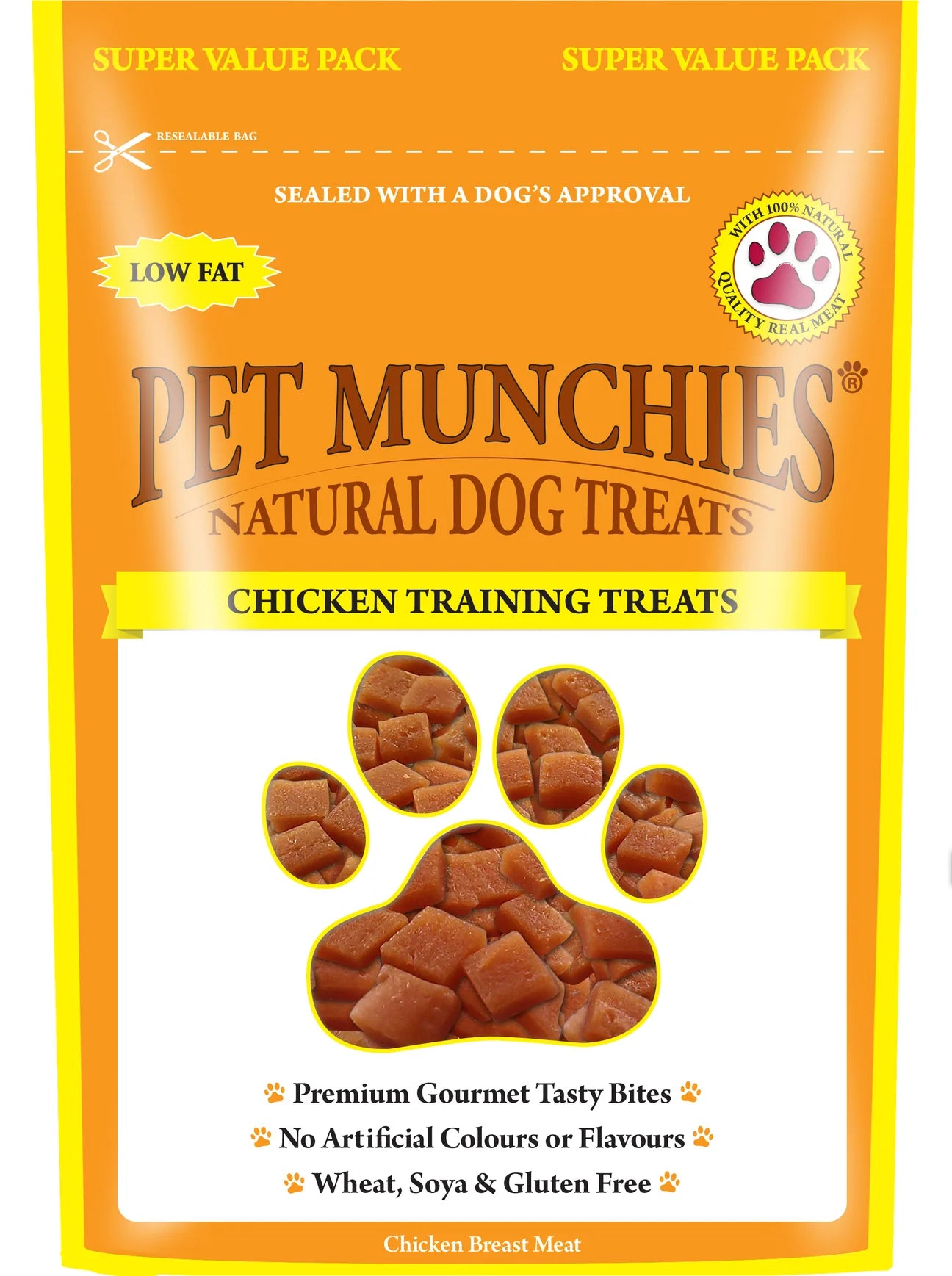 Pet munchies chicken training treats