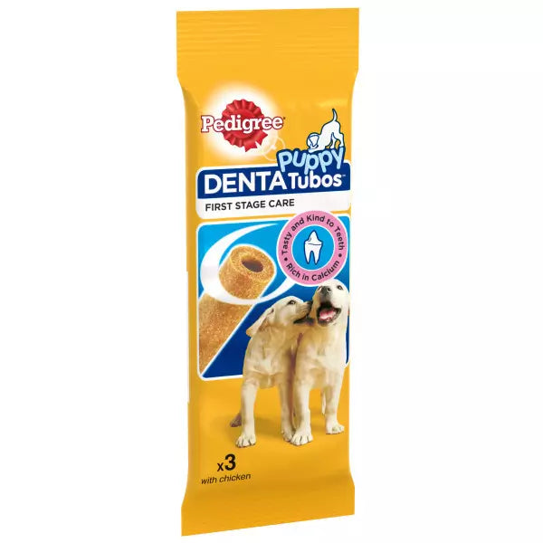 pedigree puppy tubos