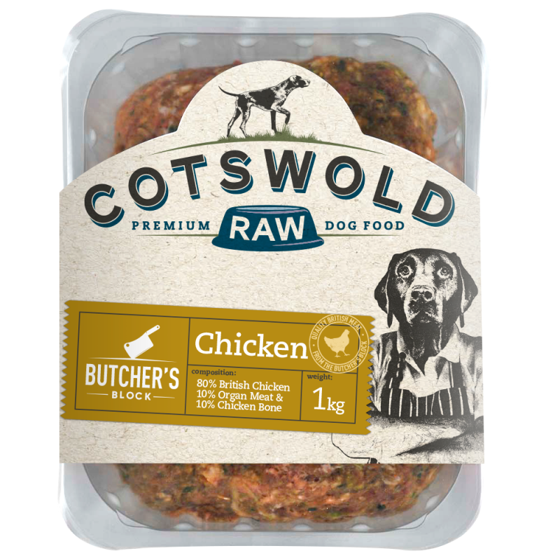 Cotswold raw butchers block chicken 1kg