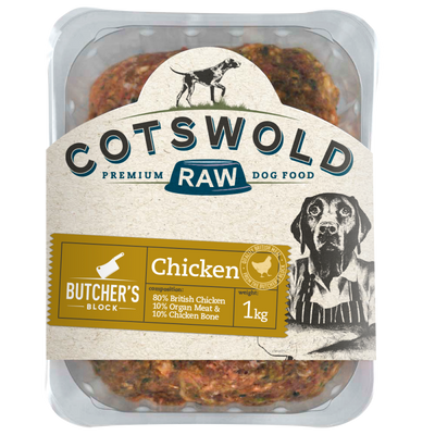 Cotswold raw butchers block chicken 1kg