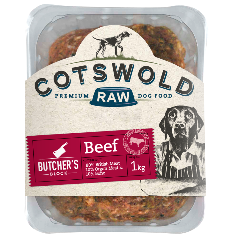 Cotswold raw butchers block beef 1kg