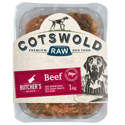 Cotswold raw butchers block beef 1kg