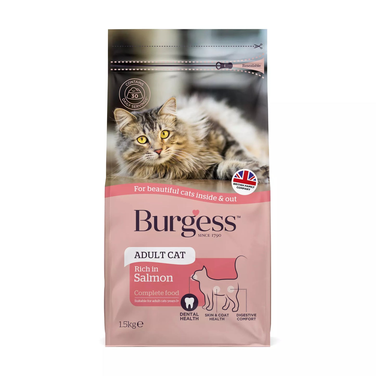 Burgess Adult Salmon 1.5kg
