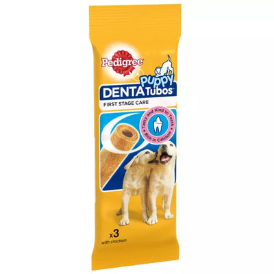 pedigree puppy tubos